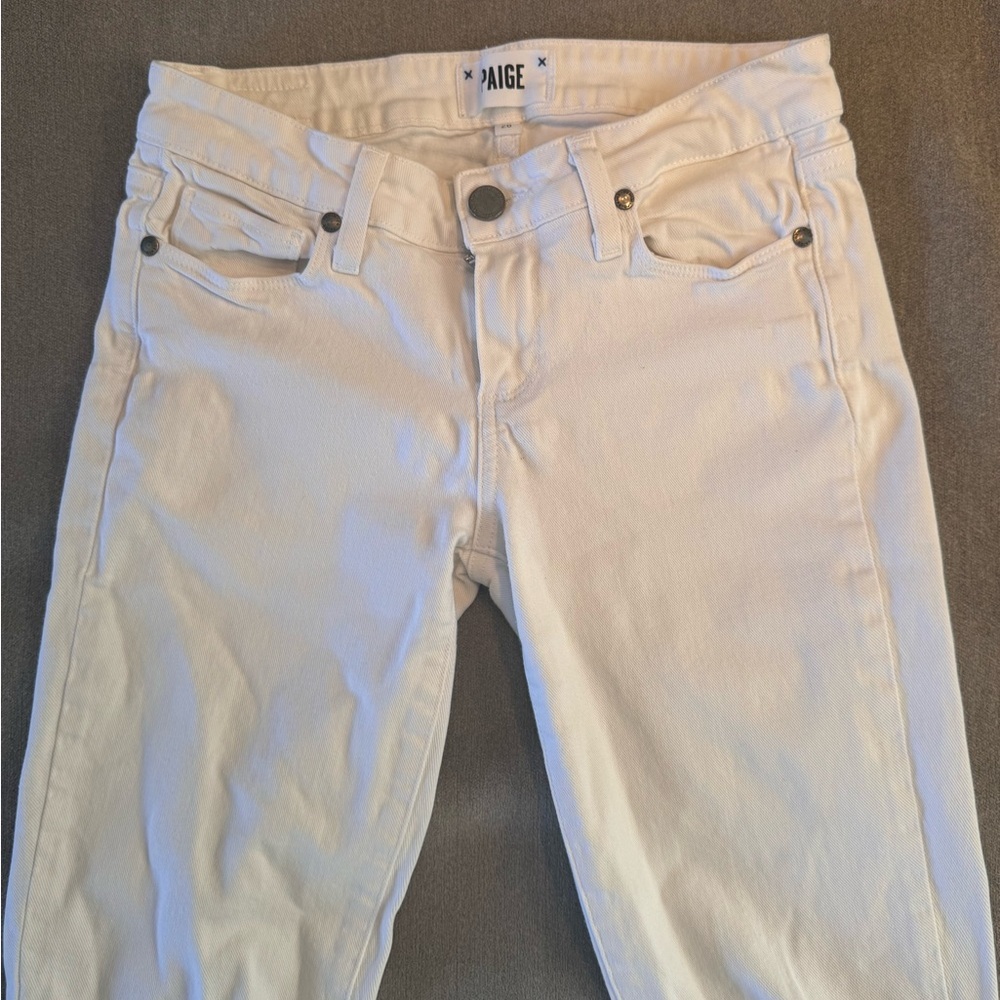 PAIGE Kylie Crop White Jeans - Picture 4 of 8